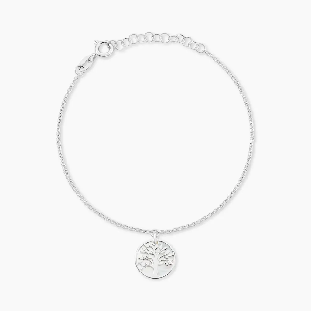 Histoire d'Or Bracelet Argent Blanc Sofee Nacre