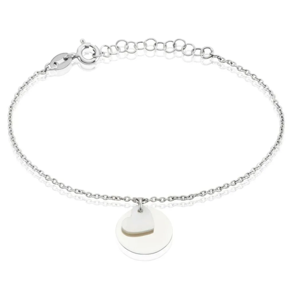 Histoire d'Or Bracelet Argent Blanc Tana Nacre Sale