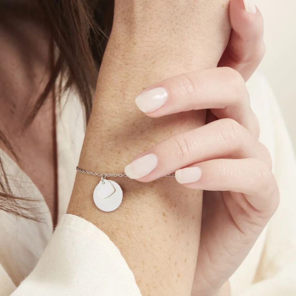 Histoire d'Or Bracelet Argent Blanc Tana Nacre Sale