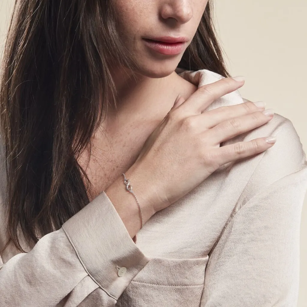 Histoire d'Or Bracelet Argent Blanc Teoxane Online