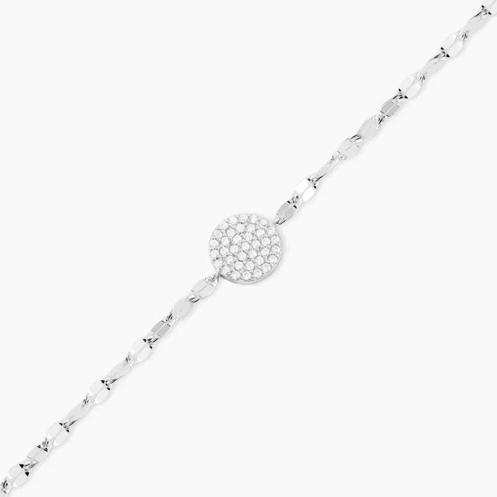 Histoire d'Or Bracelet Argent Blanc Turin Oxydes De Zirconium