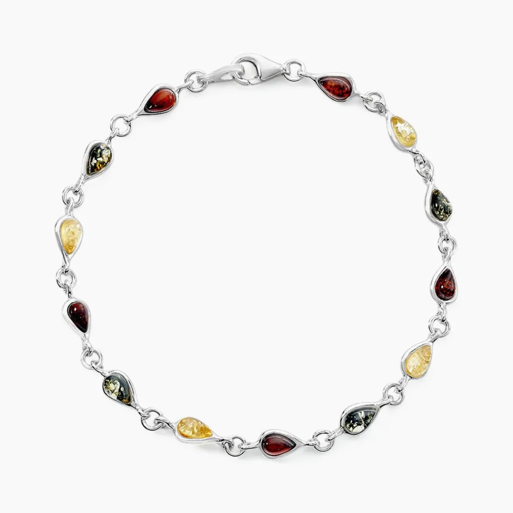 Histoire d'Or Bracelet Argent Blanc Weronika Ambre Discount