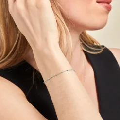 Histoire d'Or Bracelet Argent Polka argent blanc Outlet