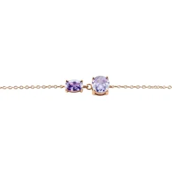 Histoire d'Or Bracelet Argent Rose Brenna Oxyde De Zirconium argent rose oxyde violet Clearance