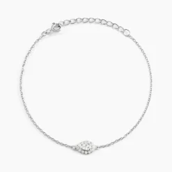 Histoire d'Or Bracelet Argent Tania Oxydes De Zirconium argent blanc oxyde Best