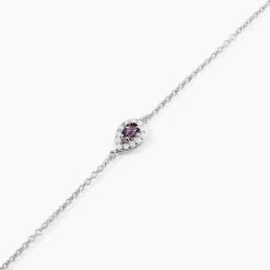 Histoire d'Or Bracelet Argent Tania Oxydes De Zirconium argent blanc oxyde violet Online