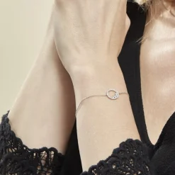 Histoire d'Or Bracelet Argent Ursine Oxydes De Zirconium New