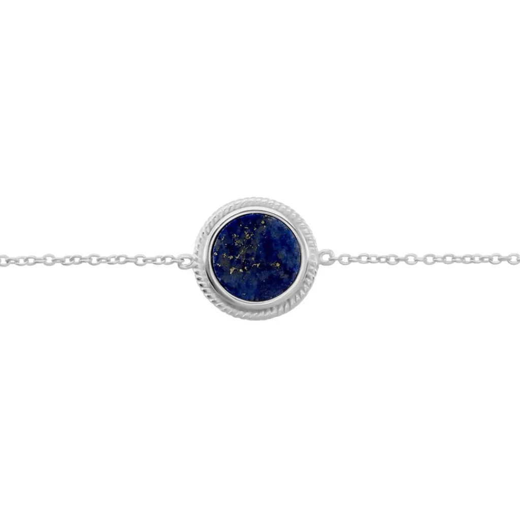 Histoire d'Or Bracelet Argent Zea Lapis Lazulis argent blanc lapis lazuli bleu Clearance