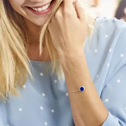 Histoire d'Or Bracelet Argent Zea Lapis Lazulis argent blanc lapis lazuli bleu Clearance