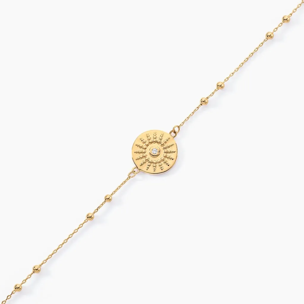 Histoire d'Or Bracelet Artea Plaqué Or Jaune Oxyde De Zirconium Hot