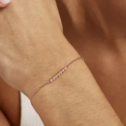 Histoire d'Or Bracelet Aryles De Zirconium argent rose oxyde Best