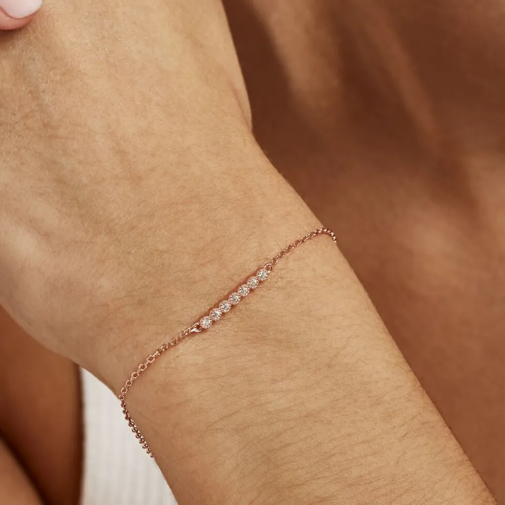 Histoire d'Or Bracelet Aryles De Zirconium argent rose oxyde Best