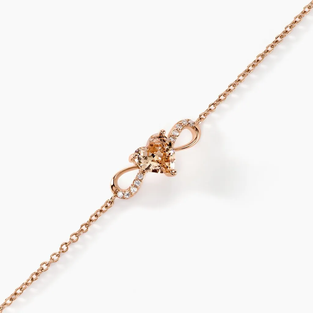 Histoire d'Or Bracelet Atieno Argent Rose Oxyde De Zirconium argent rose oxyde champagne Hot