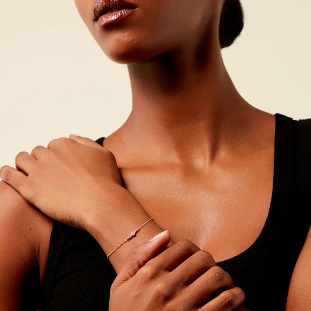 Histoire d'Or Bracelet Aura Plaqué Or Jaune Oxyde De Zirconium Online