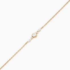 Histoire d'Or Bracelet Aurena Plaqué Or Jaune Oxyde De Zirconium Discount