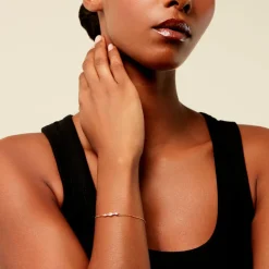 Histoire d'Or Bracelet Aurena Plaqué Or Jaune Oxyde De Zirconium Discount