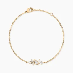 Histoire d'Or Bracelet Aurena Plaque Or Jaune Oxyde De Zirconium Outlet