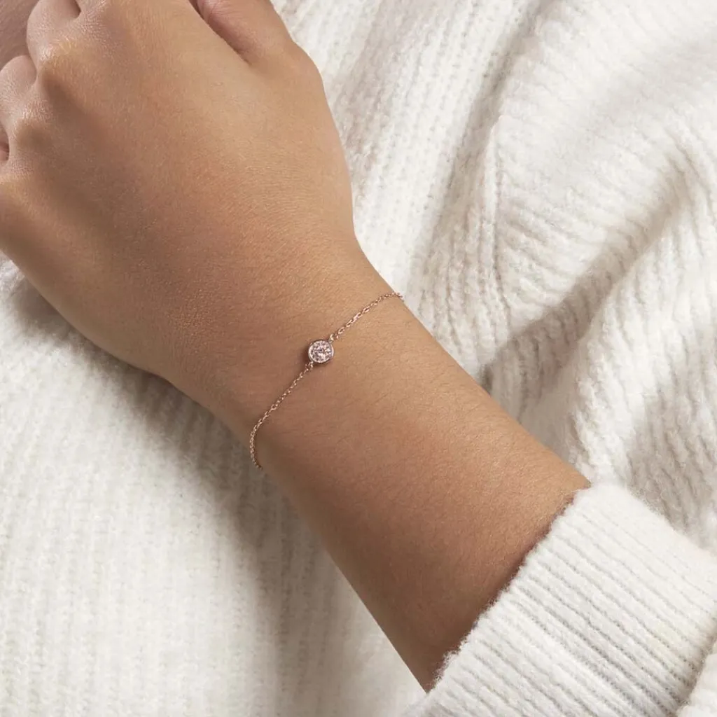 Histoire d'Or Bracelet Auxana De Zirconium argent rose oxyde Best