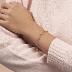 Histoire d'Or Bracelet Ayda Plaqué Or Jaune Oxyde De Zirconium Outlet