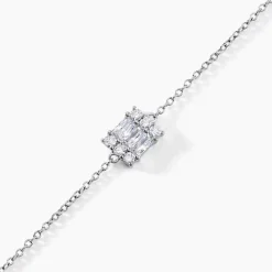 Histoire d'Or Bracelet Baroque Party Argent Blanc Oxyde De Zirconium Sale