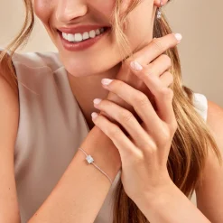 Histoire d'Or Bracelet Baroque Party Argent Blanc Oxyde De Zirconium Sale