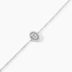 Histoire d'Or Bracelet Baroque Party Argent Blanc Oxyde De Zirconium Hot