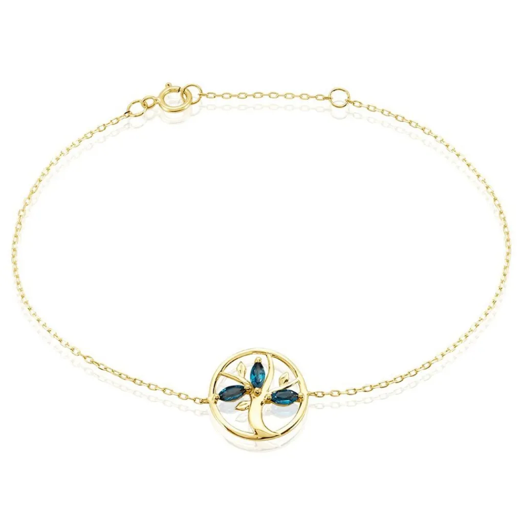 Histoire d'Or Bracelet Baylee Or Jaune Topaze Outlet
