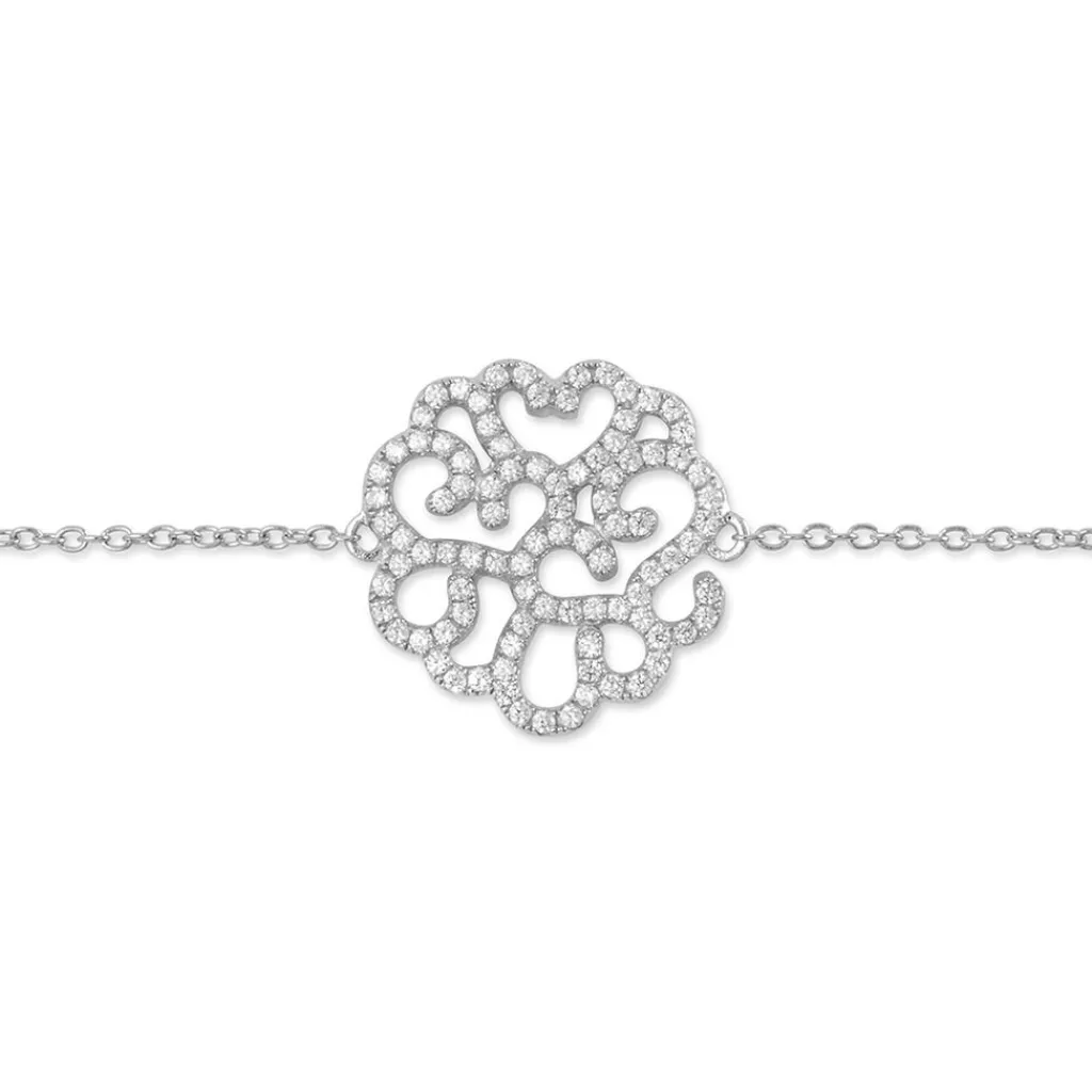 Histoire d'Or Bracelet Belambra Argent Blanc Oxyde De Zirconium