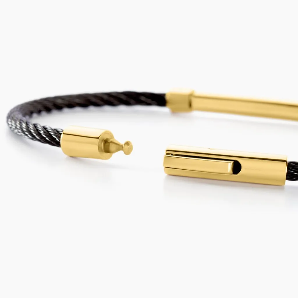 Histoire d'Or Bracelet Bellagio Acier Bicolore Oxyde De Zirconium Sale