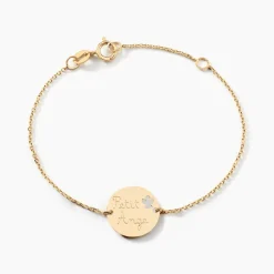 Histoire d'Or Bracelet Benedicte Message Or Jaune New