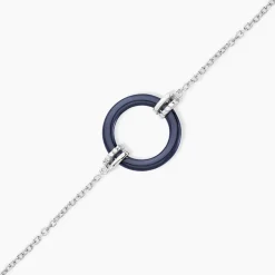 Histoire d'Or Bracelet Bertillianne Argent Blanc Céramique Et Oxyde De Zirconium Best