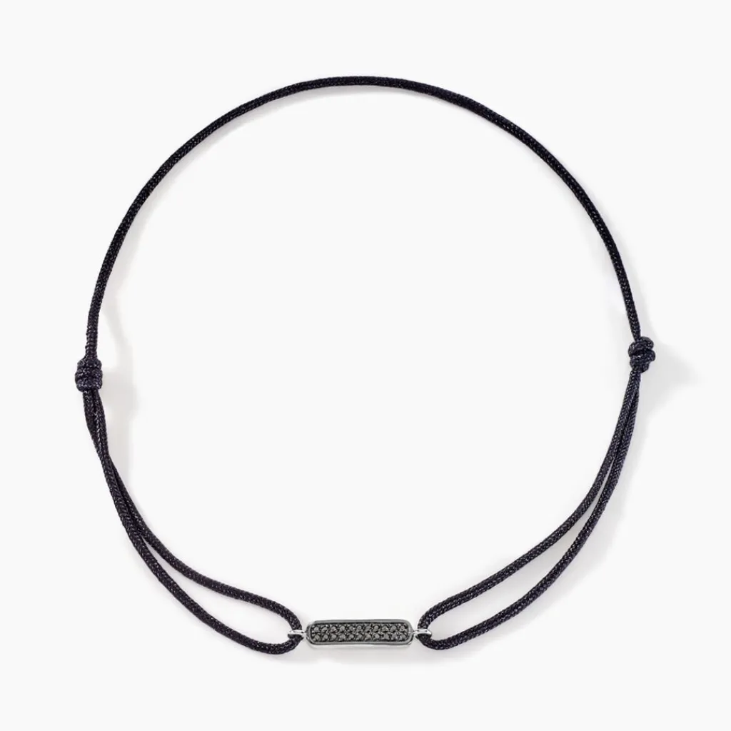 Histoire d'Or Bracelet Black Diamond Or Blanc Diamant Noirs