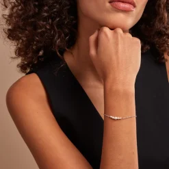 Histoire d'Or Bracelet Blaine Argent Blanc Perle De Culture Clearance