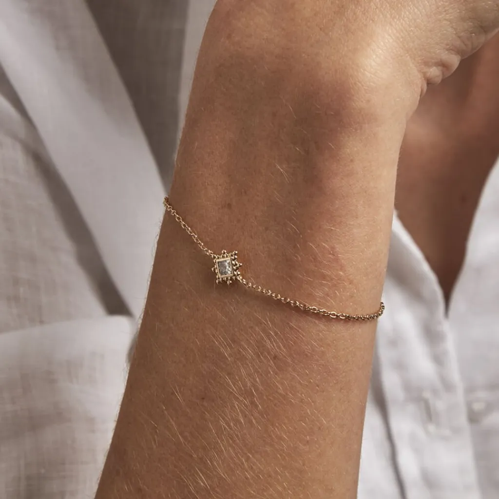 Histoire d'Or Bracelet Bobbie Plaqué Or Jaune Oxyde De Zirconium Best