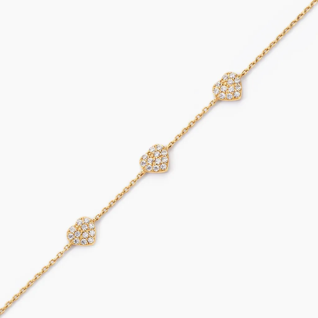 Histoire d'Or Bracelet Bomb Lover Or Jaune Oxyde De Zirconium Outlet