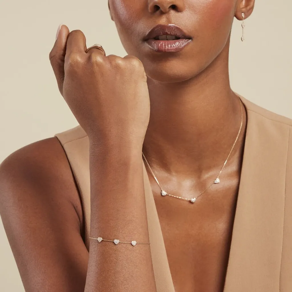 Histoire d'Or Bracelet Bomb Lover Or Jaune Oxyde De Zirconium Outlet