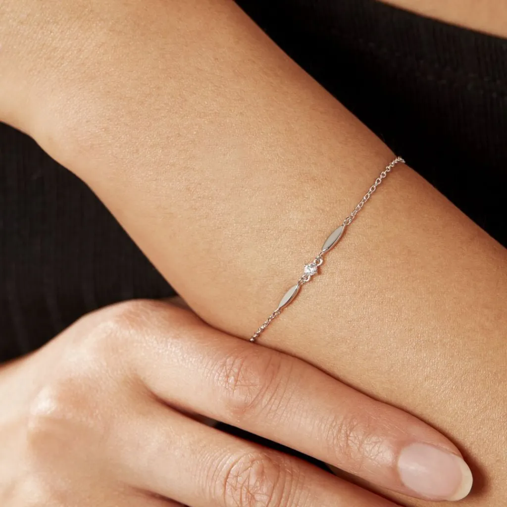 Histoire d'Or Bracelet Bormana Argent Blanc Oxyde De Zirconium Discount