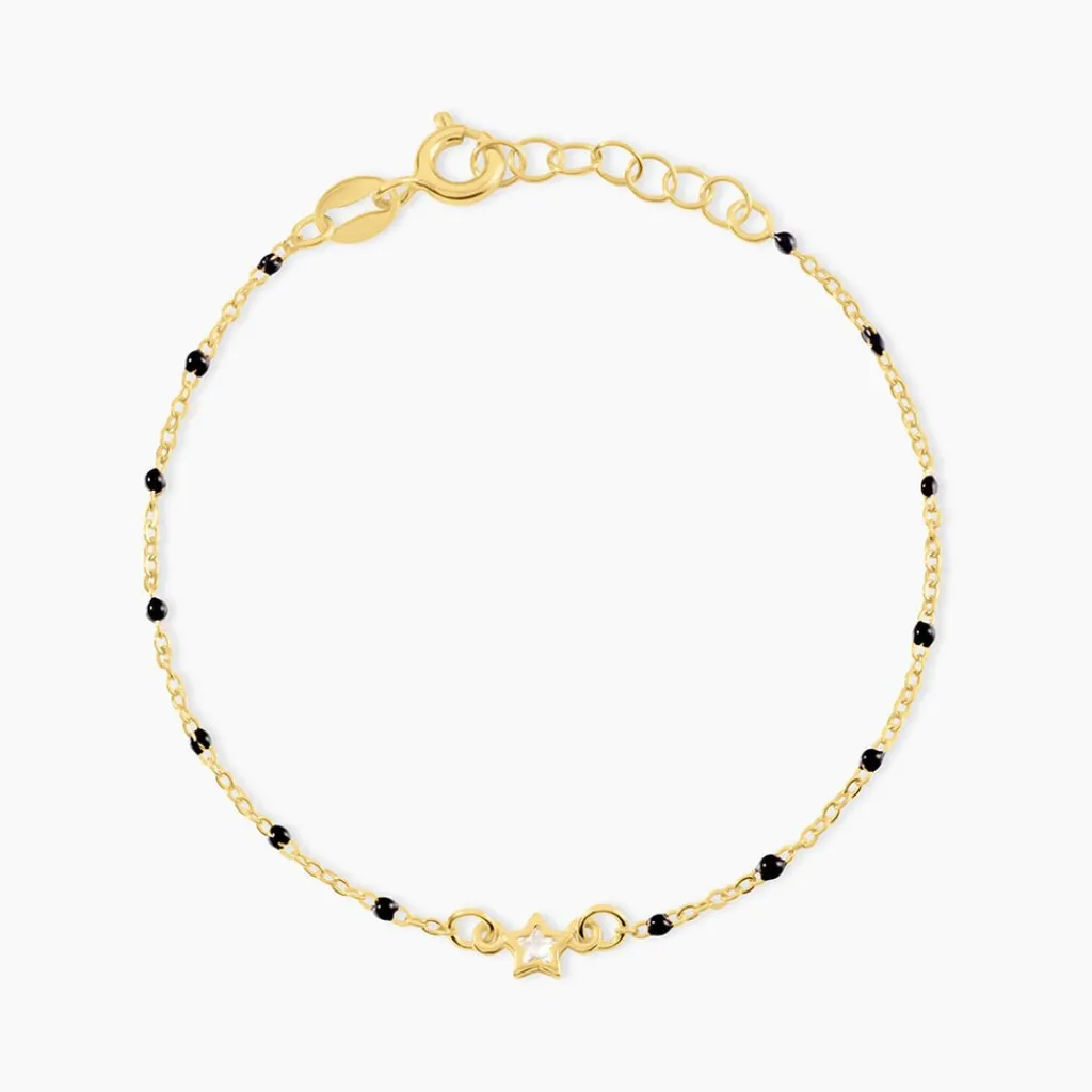 Histoire d'Or Bracelet Bubble Argent Jaune Oxyde De Zirconium Hot