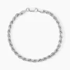 Histoire d'Or Bracelet Cacilda Maille Corde Argent Blanc Best