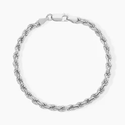Histoire d'Or Bracelet Cacilda Maille Corde Argent Blanc Best