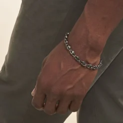 Histoire d'Or Bracelet Cadia Antique Acier Noir