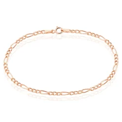 Histoire d'Or Bracelet Cameo Maille Alternee 1/3 or rose