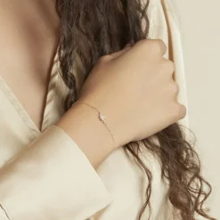 Histoire d'Or Bracelet Campsis Or Jaune Calcedoine Sale