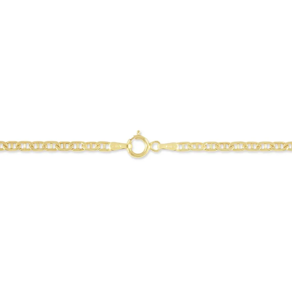 Histoire d'Or Bracelet Capucin Or Jaune Maille Marine Plate Online