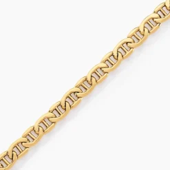 Histoire d'Or Bracelet Capucin Or Jaune Maille Marine Plate Clearance