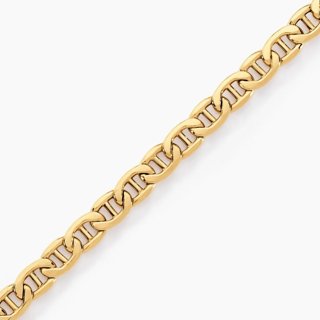 Histoire d'Or Bracelet Capucin Or Jaune Maille Marine Plate Clearance