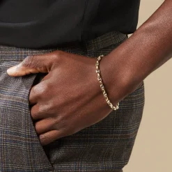 Histoire d'Or Bracelet Carlo Maille Marine Ronde or bicolore New