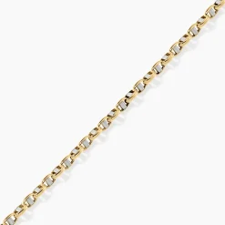 Histoire d'Or Bracelet Carlo Or Bicolore Maille Marine Ronde Best