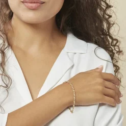 Histoire d'Or Bracelet Carlo Or Bicolore Maille Marine Ronde Hot