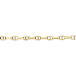 Histoire d'Or Bracelet Carlo Or Bicolore Maille Marine Ronde